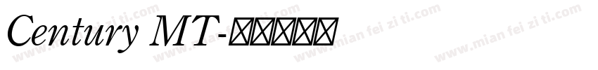 Century MT字体转换